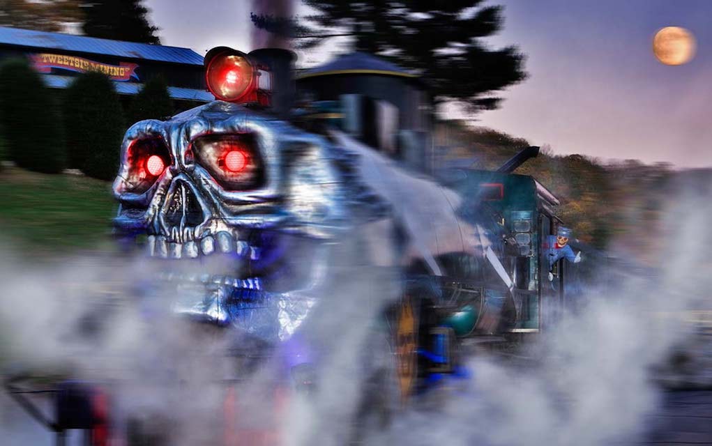Halloween Festival Ghost Train, Tweetsie Railroad, Blowing Rock, North Carolina.